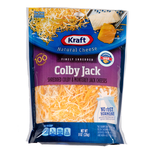 Kraft Finely Shredded Colby And Monterey Jack Cheese 226g