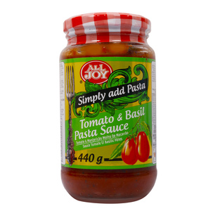 All Joy Pasta Sauce Tomato & Basil 440g
