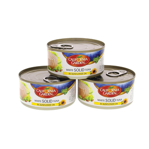California Garden Canned White Solid Tuna In Sunflower Oil 3 x 170g