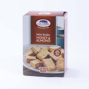 Cape Cookies Mini Rusk Honey& Almond 200g