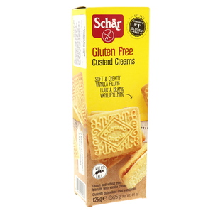 Schar Custard Cream Biscuits Gluten Free 125g