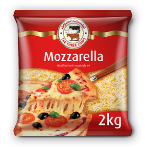 The Three Cows Mozzarella Shredded Cheese 2kg