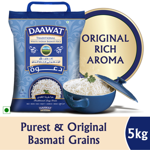 Daawat Traditional White Indian Basmati Rice 5kg