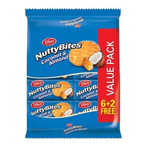 Tiffany Nutty Bites Coconut & Almond 81g 6+2
