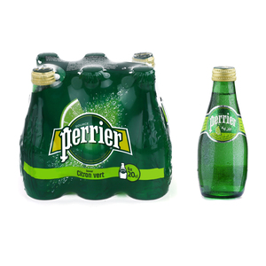 Perrier Natural Sparkling Mineral Water Lime 200ml