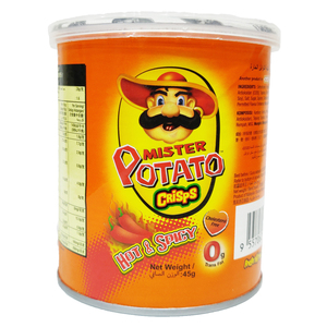 Mister Potato Crisps Hot & Spicy 45g