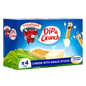 La Vache Qui Rit Dip & Crunch Cheese and Breadstick Snack 140g