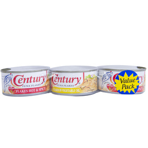Century Tuna Flakes Assorted 3 x 180g
