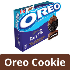 Cadbury Dairy Milk Oreo Cookie Covered with Chocolate Biscuits 6 x 34g