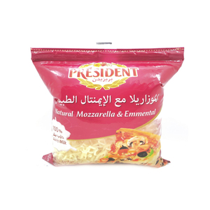 President Natural Mozzarella & Emmental Cheese 450g