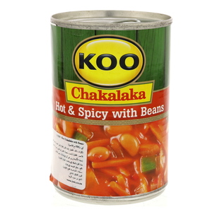 Koo Chakalaka Hot And Spicy With Beans 410g