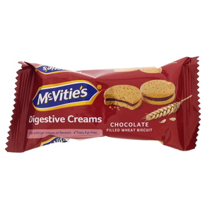 McVities Digestive Creams Chocolate Filled Wheat Biscuit 40g