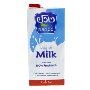 Nadec Long Life Milk Low Fat 1Litre