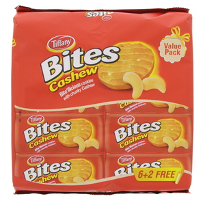 Tiffany Bites Cashew 8 x 90g