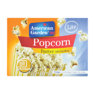American Garden Butter Fat Free Popcorn (Microwave) 240g