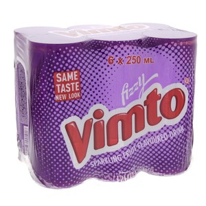 Vimto Sparkling Fruit Flavoured Drink 250ml x 6 Pieces