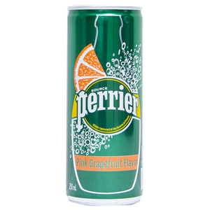 Perrier Pink Grapefruit Flavored Carbonated Mineral Water 250ml