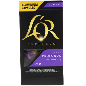 Lor Espresso Intensity 8 Lungo Profondo Ground Coffee Capsules 52g