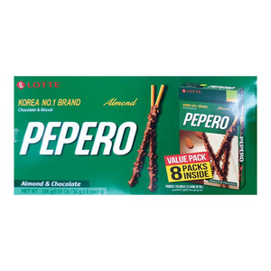 Lotte Pepero Biscuit Stick Almond & Chocolate 256g