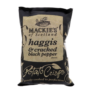 Mackies Potato Crisps Haggis & Cracked Black Pepper Flavour 150g