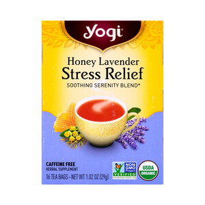Yogi Organic Honey Lavender Stress Relief Tea 16 Teabags