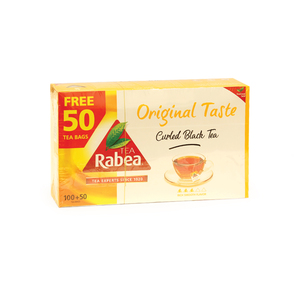Rabea Original Taste Curled Black Tea 100pcs + Offer