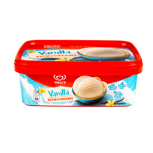 Wall's Rich & Creamy Vanilla Ice Cream 1Litre