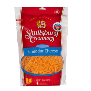 Shullsburg Creamery Shredded Cheddar Cheese 227g