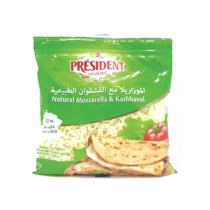 President Natural Mozzarella & Kashkaval Cheese 400g