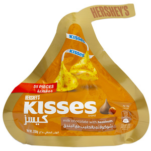 Hershey's Kisses Milk Chocolate With Hazelnuts 250g