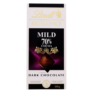 Lindt Excellence Mild 70% Cocoa Dark Chocolate 100g