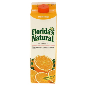 Floridas Natural Pure Orange Juice Most Pulp 900ml