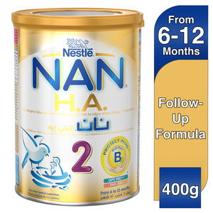 Nestle NAN H.A. Stage 2 From 6 to 12 months Hypoallergenic Followup Formula Fortified with Iron 400g