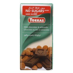 Torras Milk Chocolate And Almonds 75g