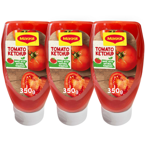 Maggi Tomato Ketchup Squeeze Bottle 3 x 350g