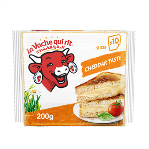 La Vache qui rit Cheddar Cheese Slices 10 Slices 200g