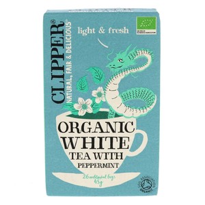 Clipper Organic White Tea With Peppermint 26pcs