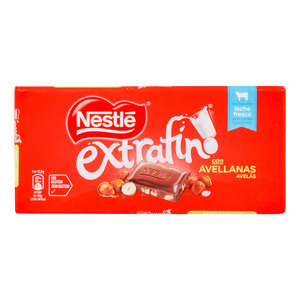 Nestle Extrafino Milk Chocolate with Hazelnuts 123g