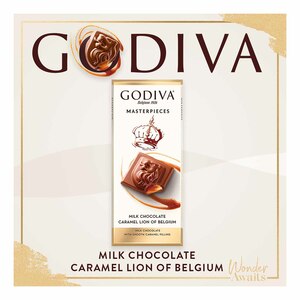 Godiva Master Pieces Milk Choclate Caramel Lion Of Belgium 86g