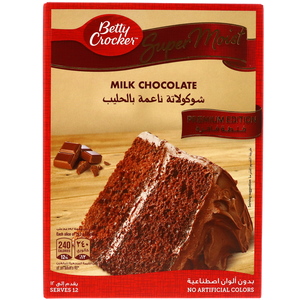 Betty Crocker Super Moist Cake Mix Milk Chocolate 510g