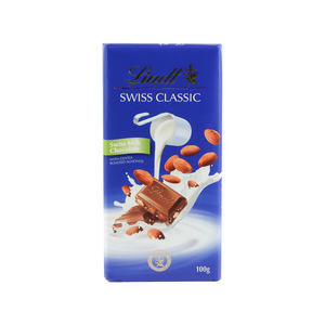 Lindt Swiss Classic Milk Chocolate Almond 100g
