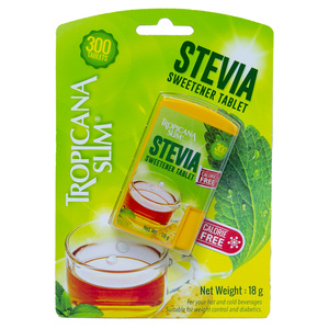 Tropicana Slim Calorie Free Stevia Sweetener 300pcs