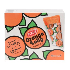 KDD Orange Lolly Water Ice 62ml x 12pcs