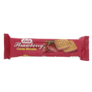 LuLu Cream Biscuits Strawberry 90g