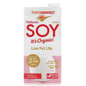 Pureharvest Organic Nature's Soy Milk Low Fat Lite 1Litre