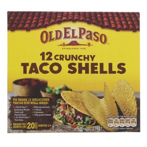 Old El Paso 12 Crunchy Taco Shells 156g