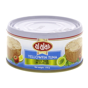 Al Alali Yellowfin Tuna Solid Pack In Olive Oil 170g