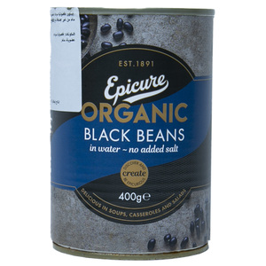 Epicure Organic Black Beans 400g