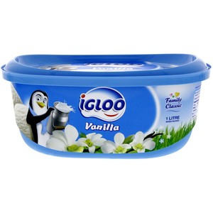Igloo Vanilla Ice Cream 1Litre