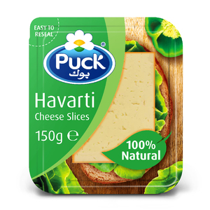 Puck Havarti Natural Cheese Slices 150g
